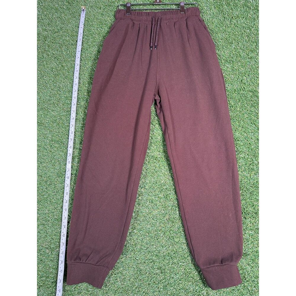 Women’s Jogger Pants Red Brown Size M No Tag Casual Sweatpants